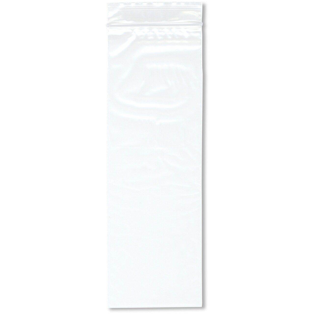 Plymor 3" x 9" (Pack of 100), 2 Mil Zipper Reclosable Plastic Bags